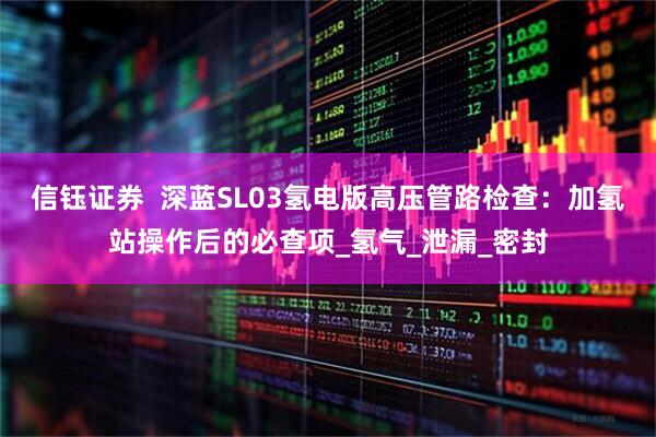 信钰证券  深蓝SL03氢电版高压管路检查：加氢站操作后的必查项_氢气_泄漏_密封