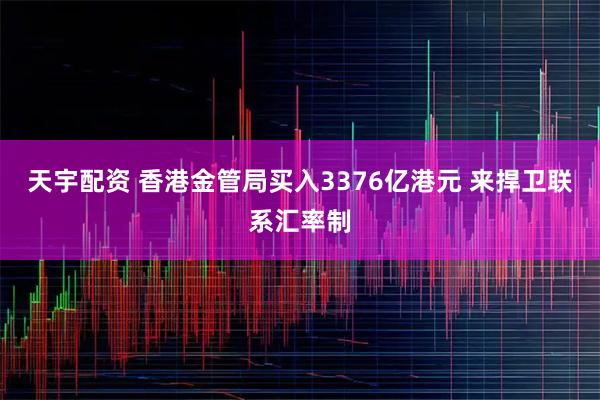 天宇配资 香港金管局买入3376亿港元 来捍卫联系汇率制