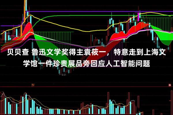 贝贝查 鲁迅文学奖得主袁筱一，特意走到上海文学馆一件珍贵展品旁回应人工智能问题